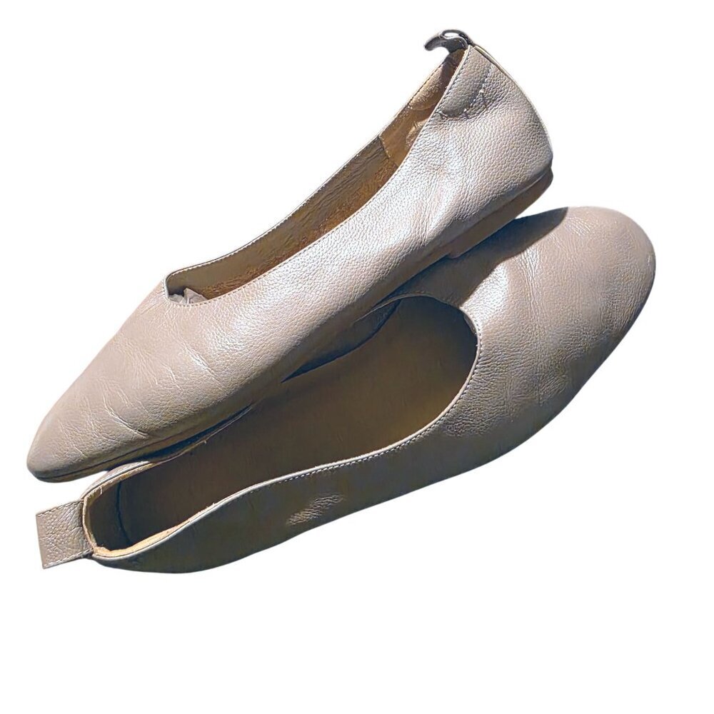Everlane Mocha Taupe Leather Day Glove Flats Ballet Shoes Discontinued Color 9.5 - Picture 9 of 15